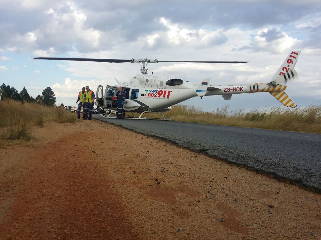 One killed and 4 injured in collision on the R25 in Bronkhorstspruit, Gauteng.