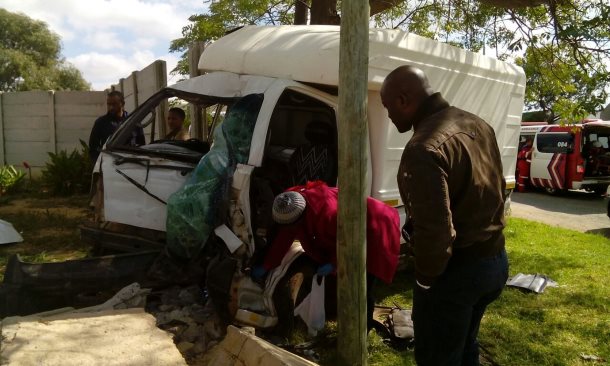 Truck crashes through wall injuring two in Roodepoort