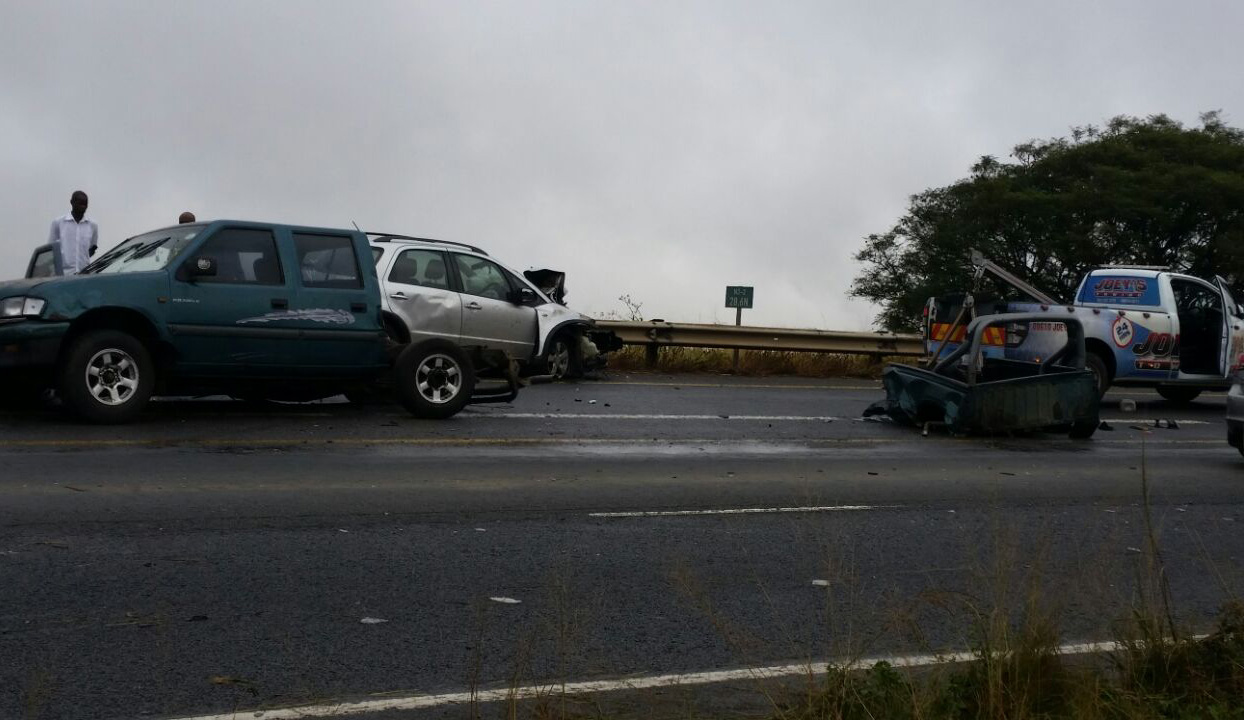 Two collisions leave five injured, Pietermaritzburg.