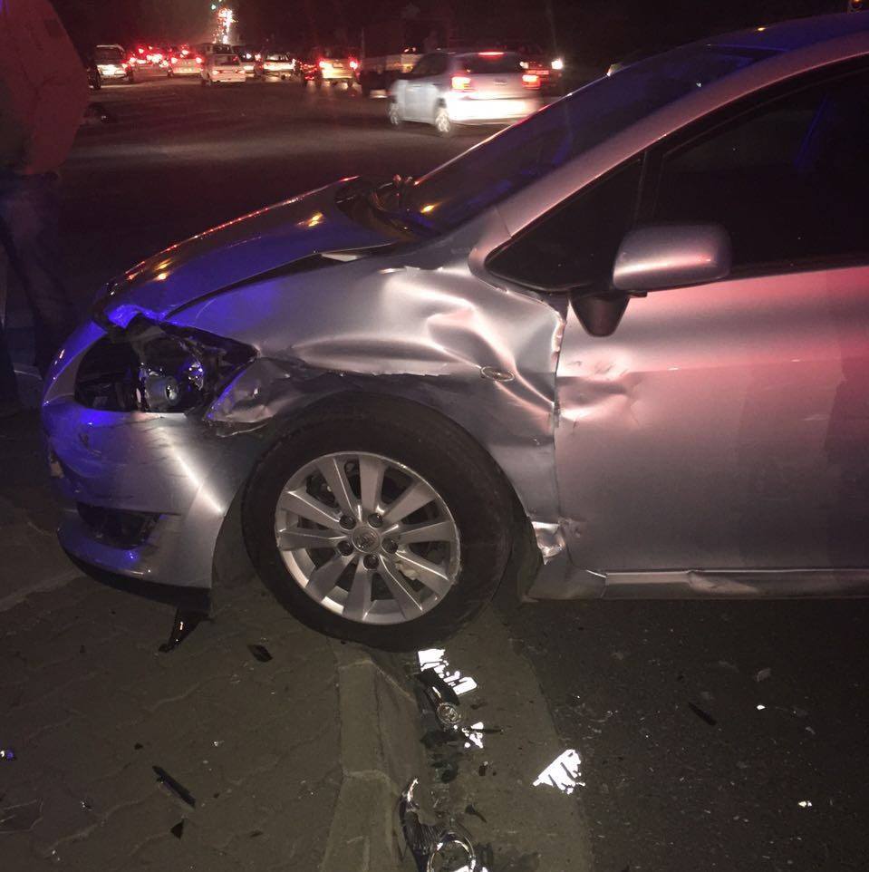 Three injured in T-Bone collision in Kyalami