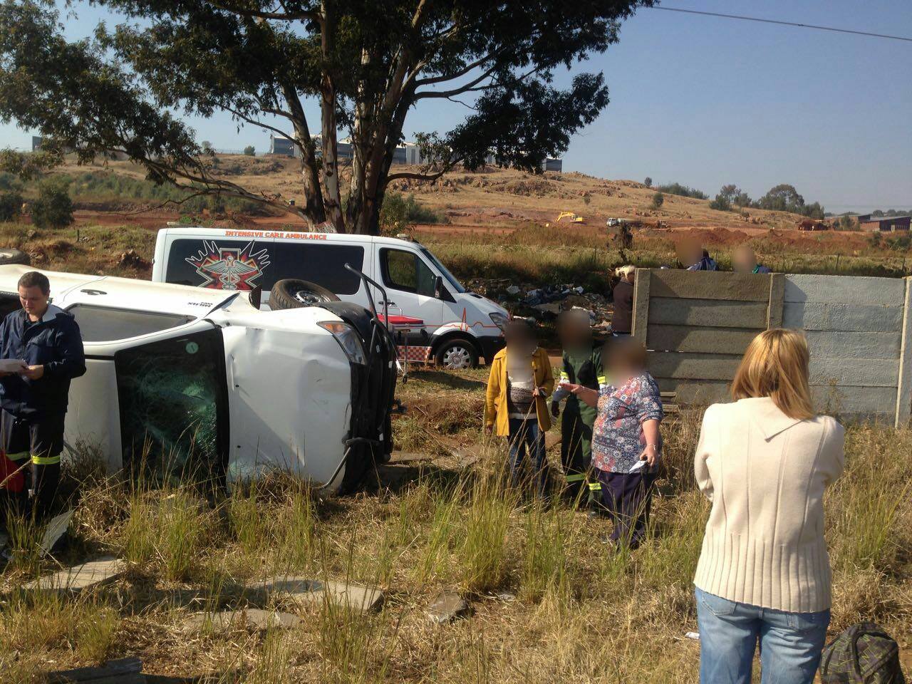 Pedestrian critically injured in rollover on Brickfield Road in Germiston