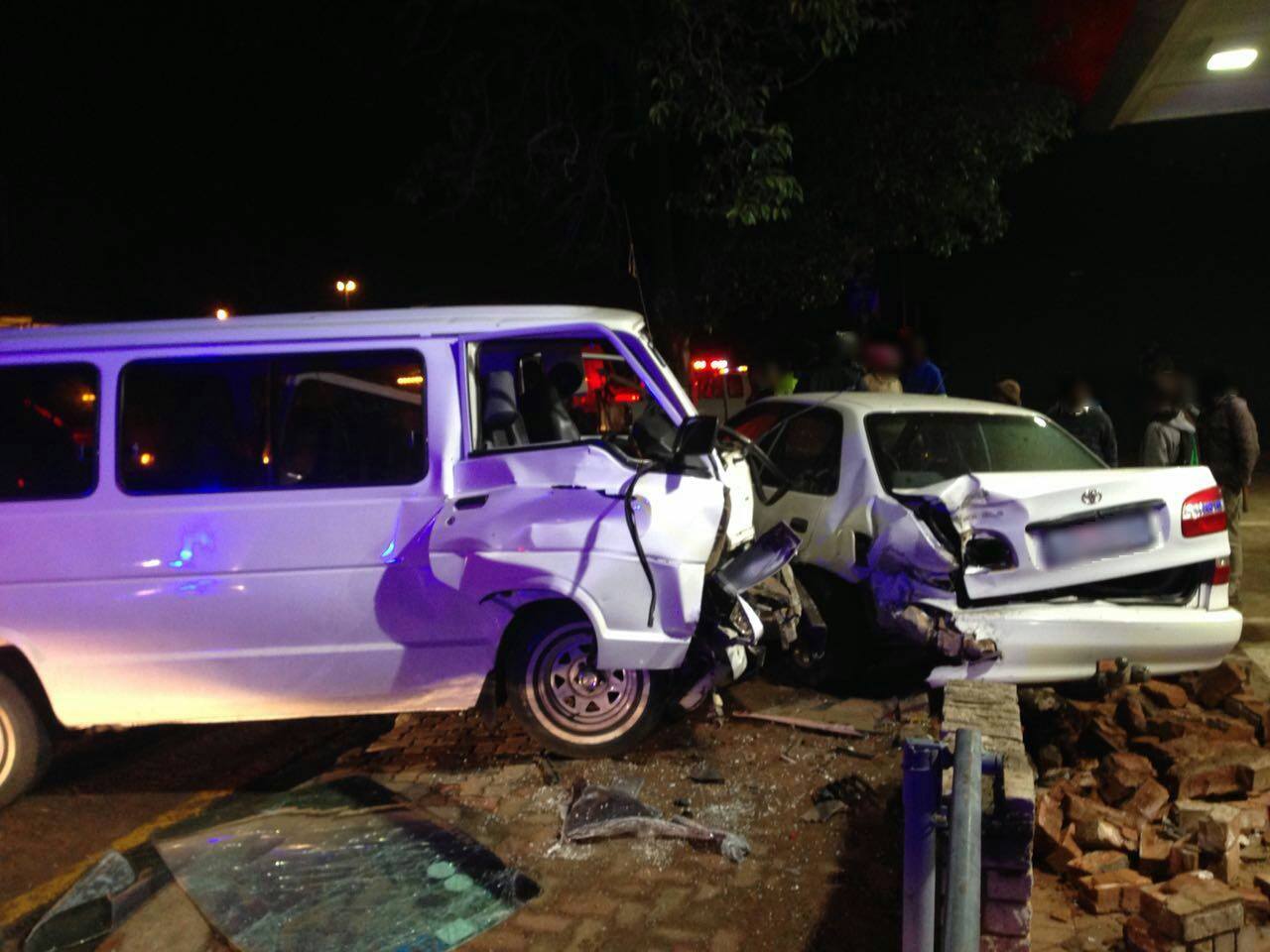 Several injured in taxi crash at the intersection of Milne and Meyer in Germiston