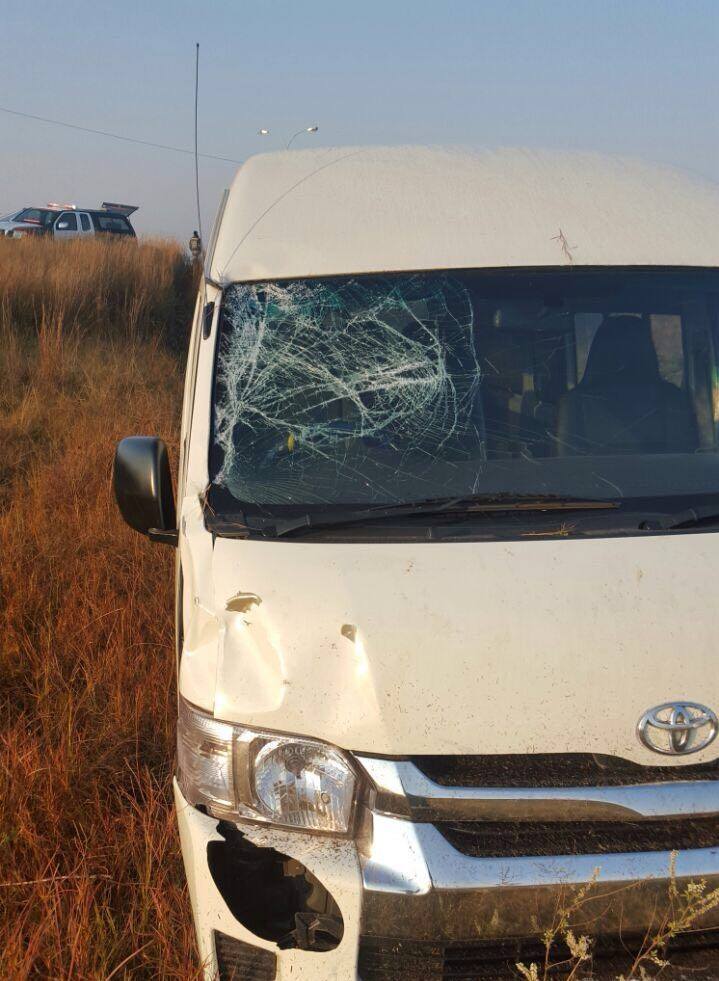 Taxi rollover at Kliprivier Drive in Johannesburg South