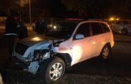 Driver escapes without injury after colliding with lamp post in Bloemfontein