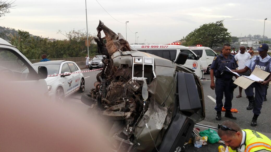 Photos from taxi collision in Beverley Hills, Westville, Kwa-Zulu Natal