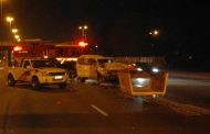 Several injured as 2 bakkies collide on the N1 North before Botha Avenue, Centurion.