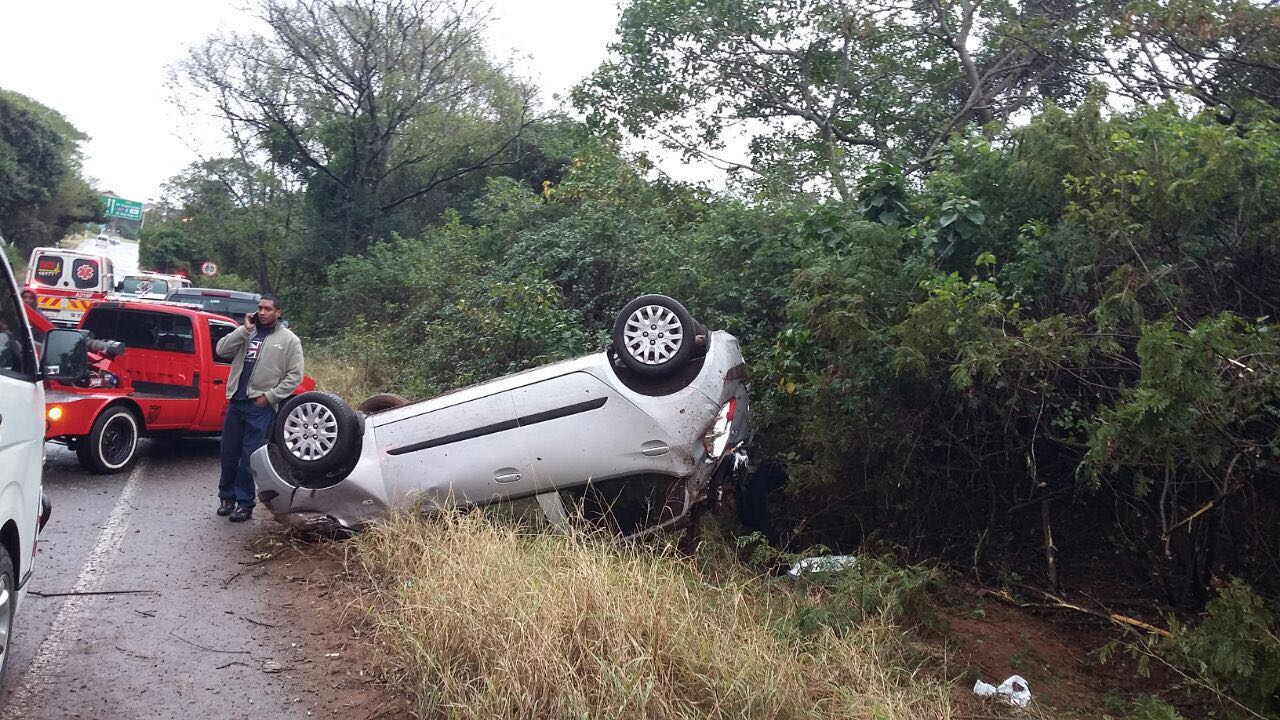 Vehicle rollover on the M4 North