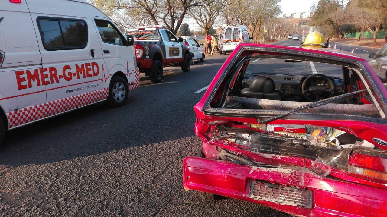 Rear-end crash in Sunnyrock