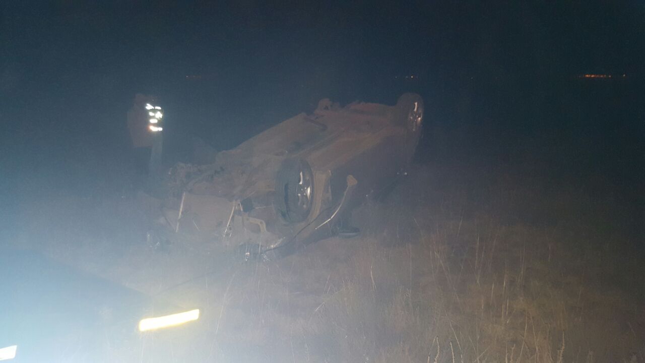 Two injured after vehicle rolls, Witbank.