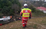 Two injured as vehicle crash down N1 embankment