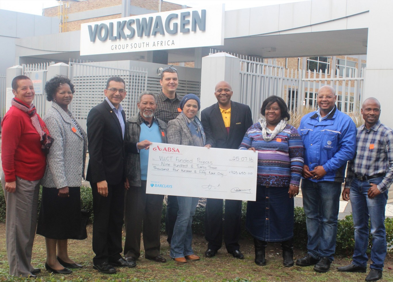 Local charities benefit from Volkswagen’s Community Trust cheque handover