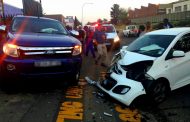 Collision after alleged illegal U-turn in Chrisville, Johannesburg.