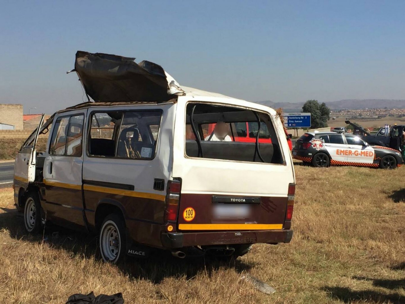 Taxi crash on the N3 North between Leondale and Heidelberg in Vosloorus.