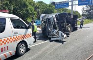 Two injured in truck crash on the M13 Durban Bound before Rockdale offramp