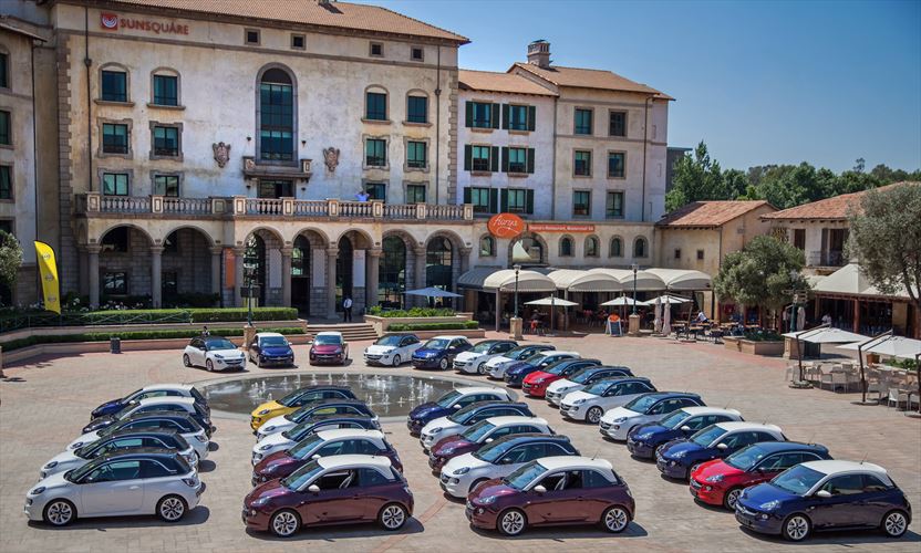 Montecasino Creates Stir with Longest Convoy of Opel ADAMS!