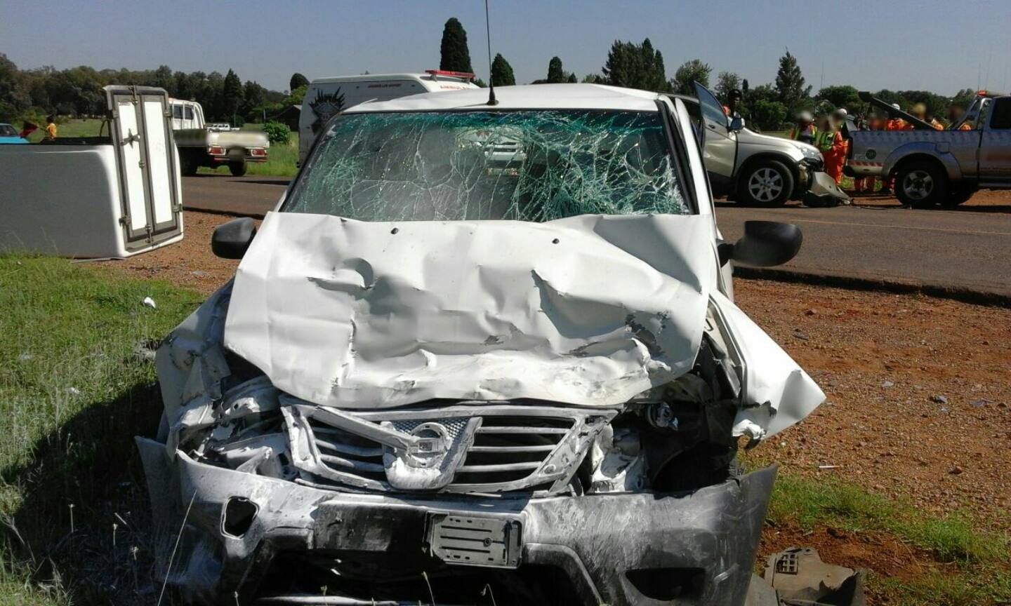 Head-on collision on Garsfontein Road, Pretoria.