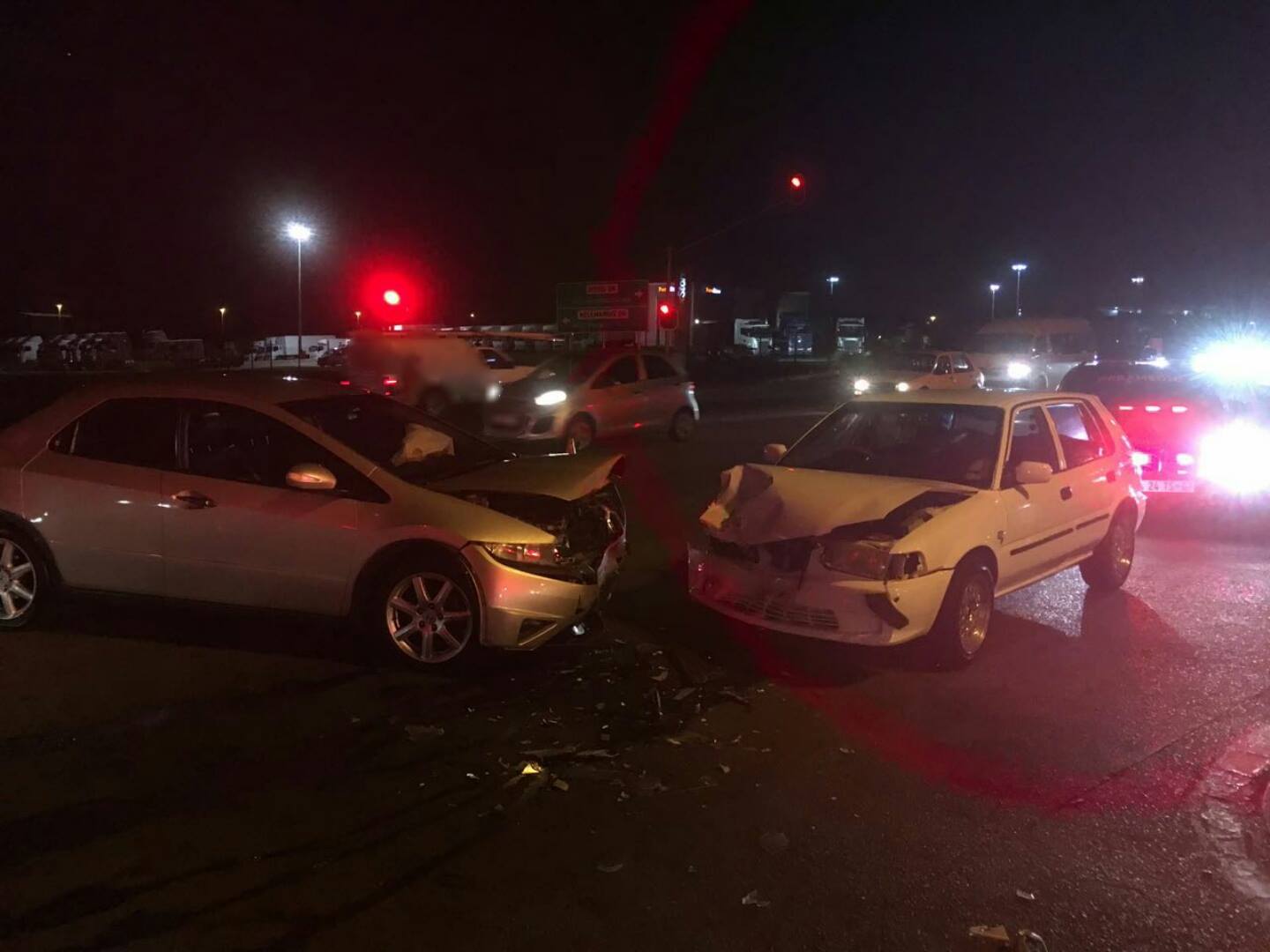 Collision in the R101 and Uitsig Roads in Rooihuiskraal, Centurion.