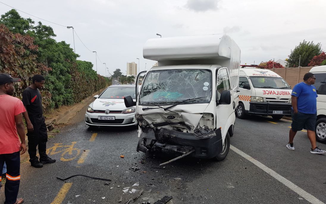 Five injured in head on collision on Waterkant Road in Durban North