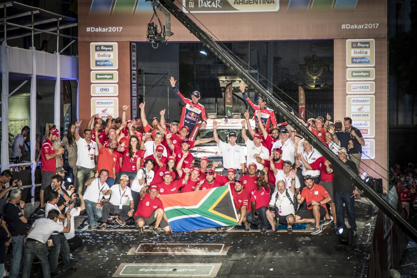 Three SA-built Toyotas in top 10 of Dakar 2017