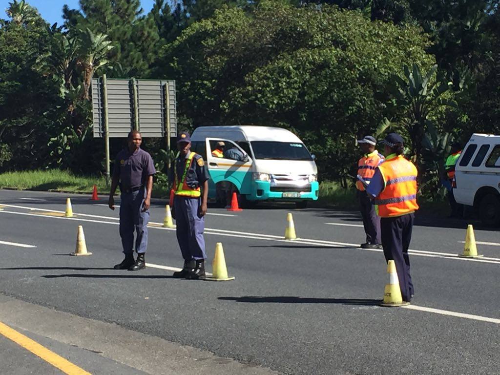 Multi-disciplinary roadblock held near Port Edward