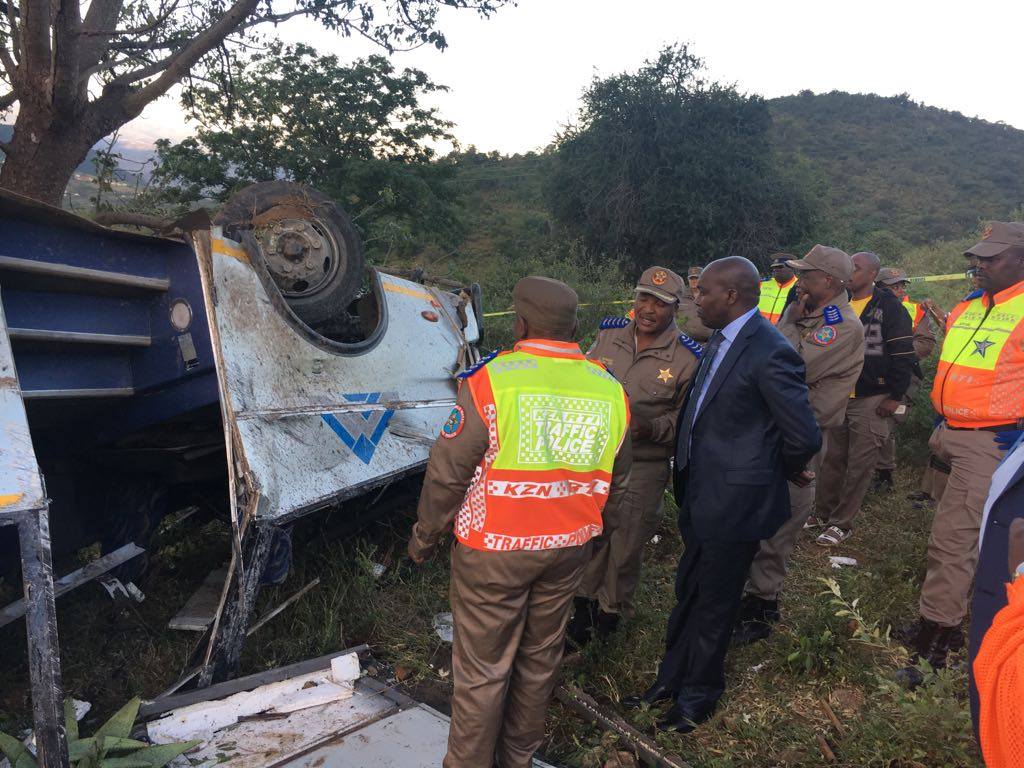 KZN Transport MEC shocked at road deaths from bus crash at Nkandla road (Ntunjambili /Sababa areas)