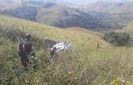 Two injured when vehicle rolls down embankment at Landies Hill