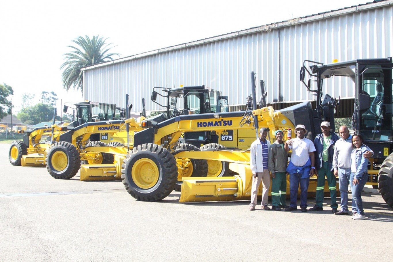 Handover of graders for road construction, Pietermaritzburg