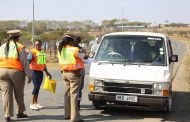 Women in traffic law enforcement stage traffic blitz in Ulundi.