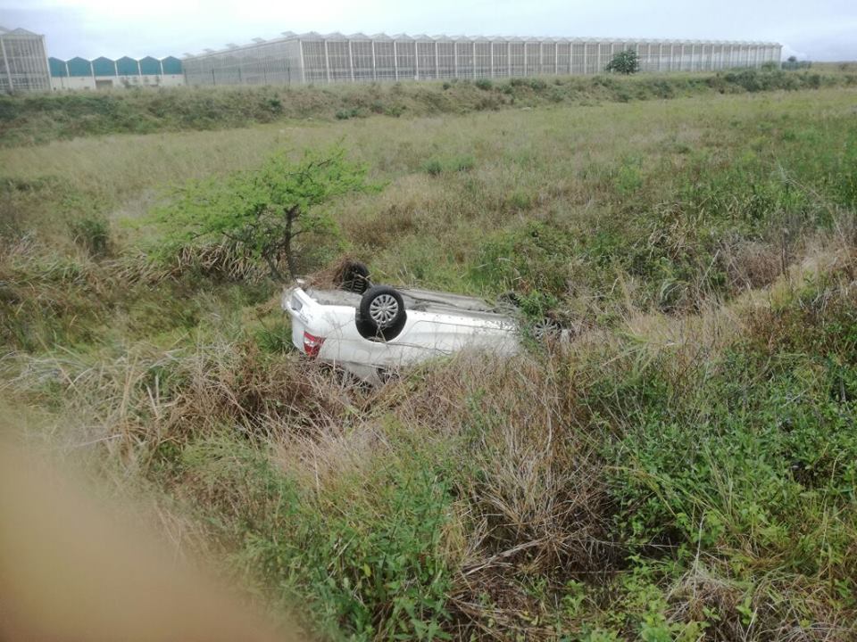 Vehicle rollover at King Shaka International Airport, KZN