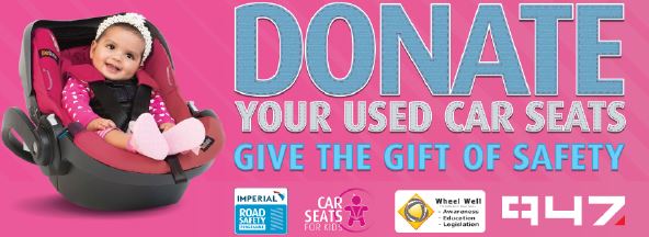 Imperial Road Safety and 94.7 Breakfast Team to drive Car Seats for Kids Campaign during Transport Month