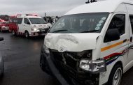 New Germany man knocked down as two taxis collide