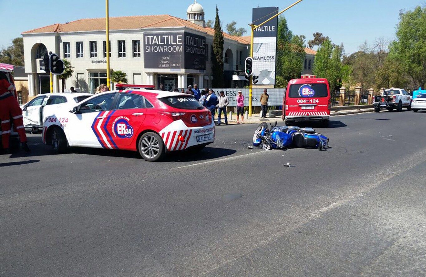 Motorbike rider dies in collision in Bryanston