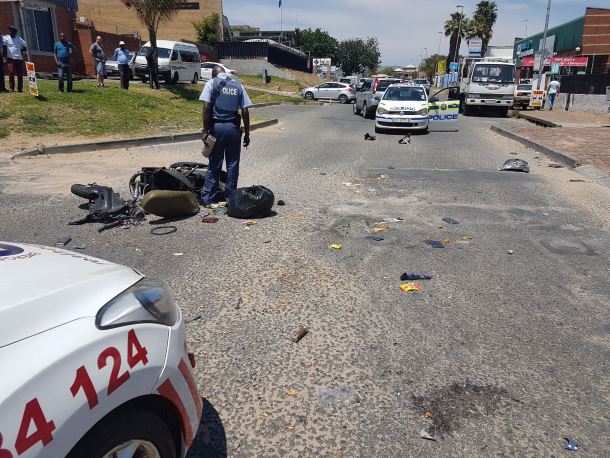 Randburg bike rider critical following colliding with truck