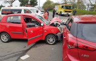 Four people have been injured following a collision on University Road near Westwood Mall