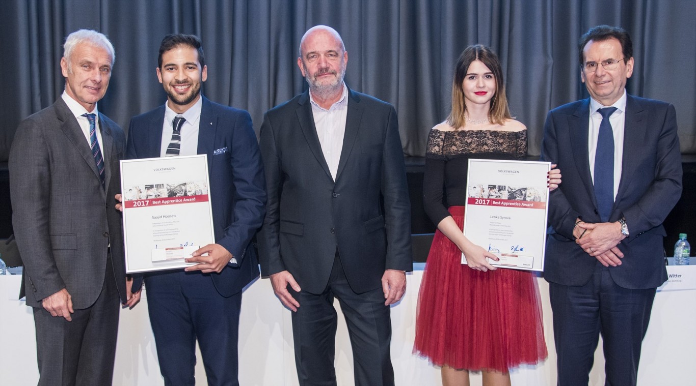 VWSA trainee, amongst 46 worldwide to be honoured by Volkswagen Group