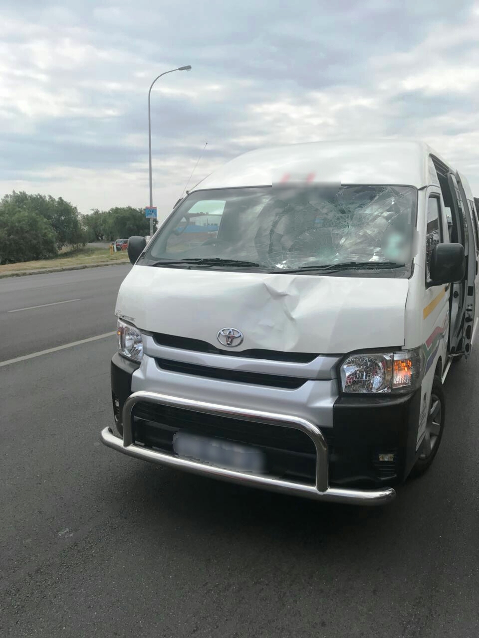 Female pedestrian hospitalised after being knocked down by a minibus taxi near to Home Affairs in Roodepoort