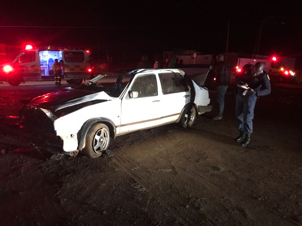 Three injured in vehicle rollover in the Kokosi Location in Westonaria.