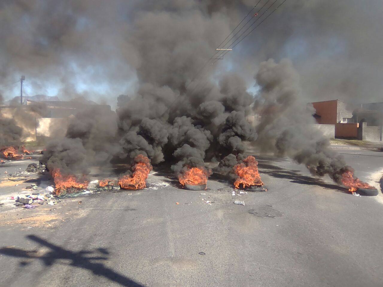 Police maintain a strong presence in Gugulethu