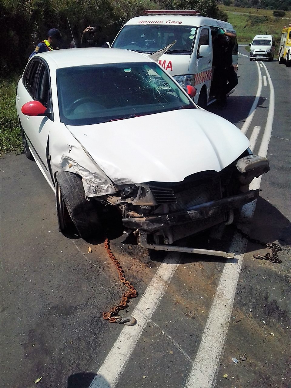 5 Injured in crash on Shongweni Road West of Durban