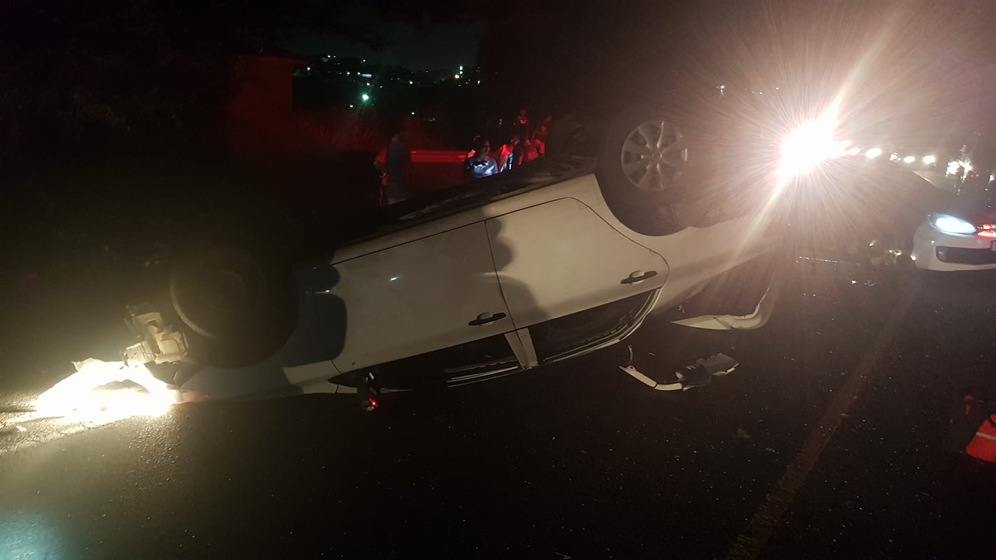 Driver Flees from Overturned Vehicle in Waterloo - KwaZulu Natal