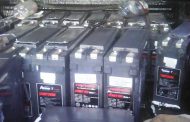 Cell phone service provider batteries and bakkie confiscated.