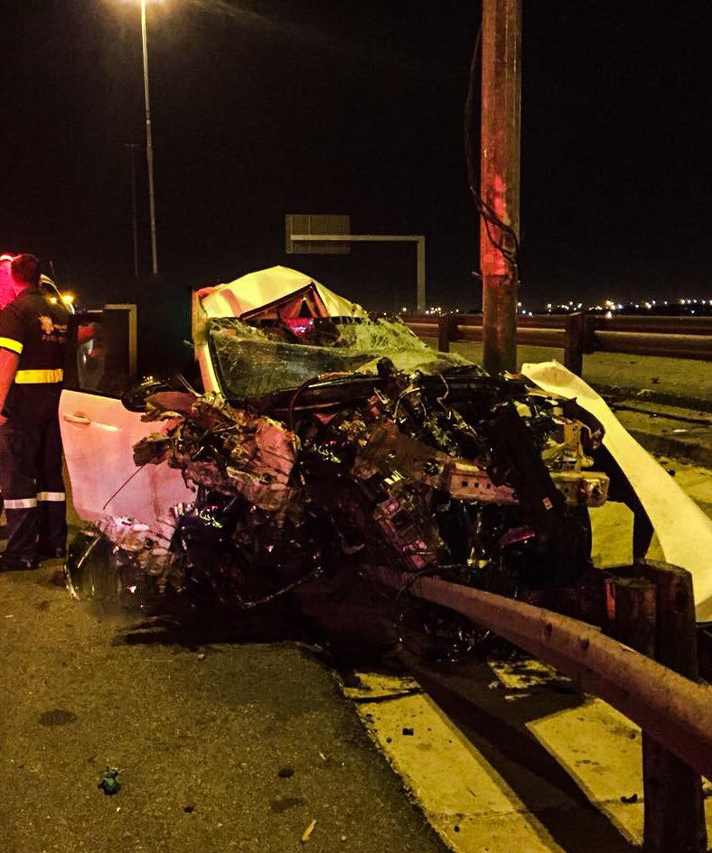 Scene of fatal crash at Alberton on N3 South Heidelberg Road.