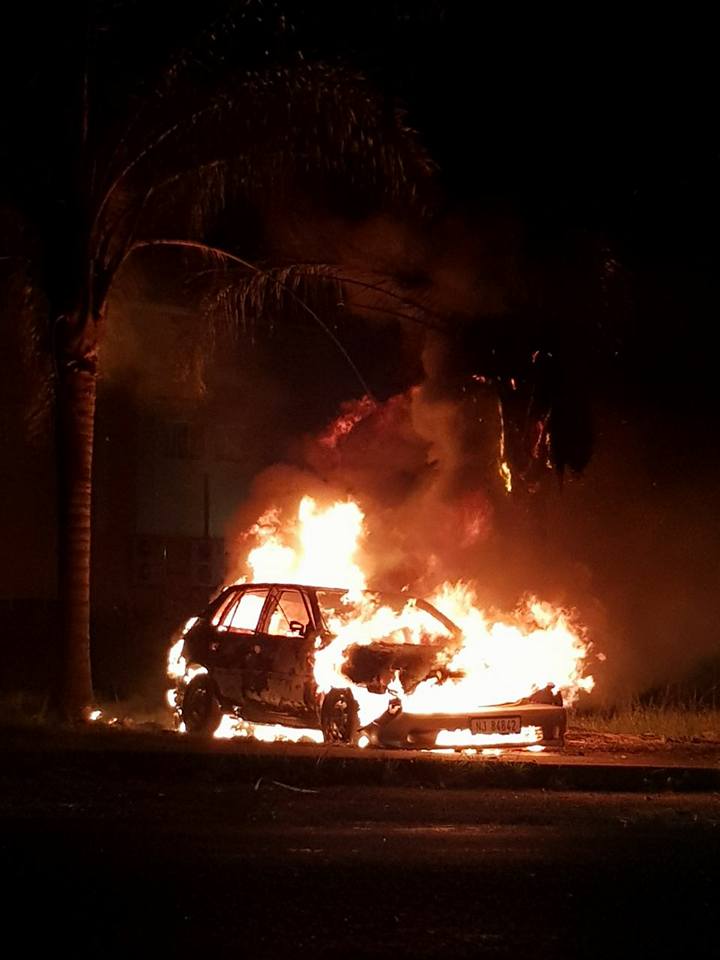 Vehicle Petrol Bombed in Verulam in KwaZulu-Natal