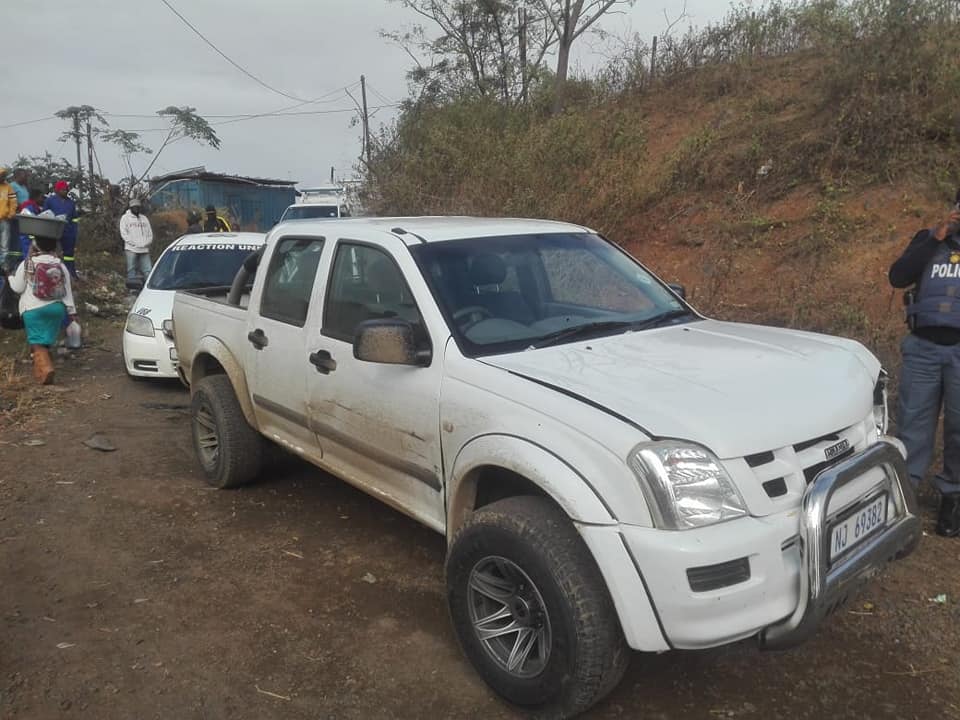 Reportedly stolen bakkie recovered after high-speed chase after poachers.