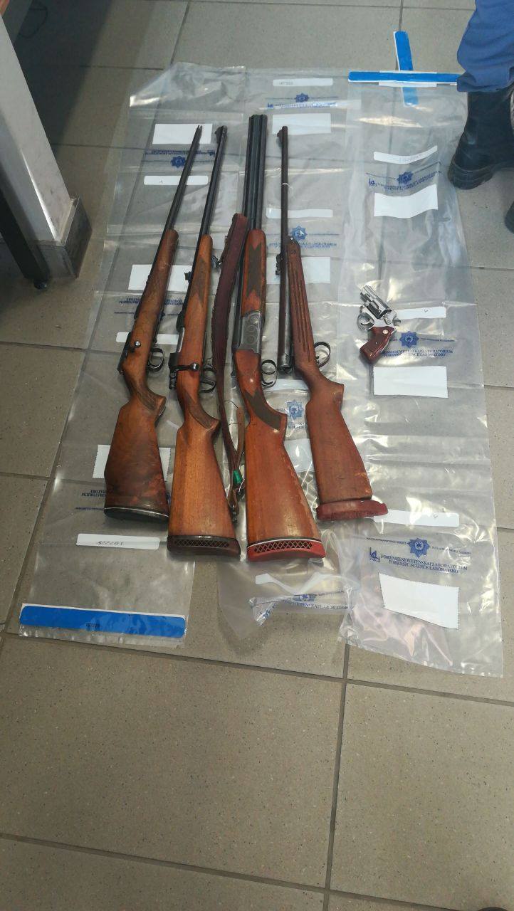 Twelve stolen firearms recovered and 2 suspects arrested at Roosboom, KZN
