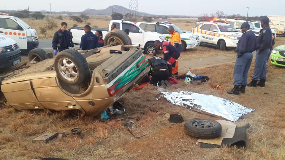 Fatal rollover crash on the N1 next to Meropa casino at Polokwane in Capricorn district