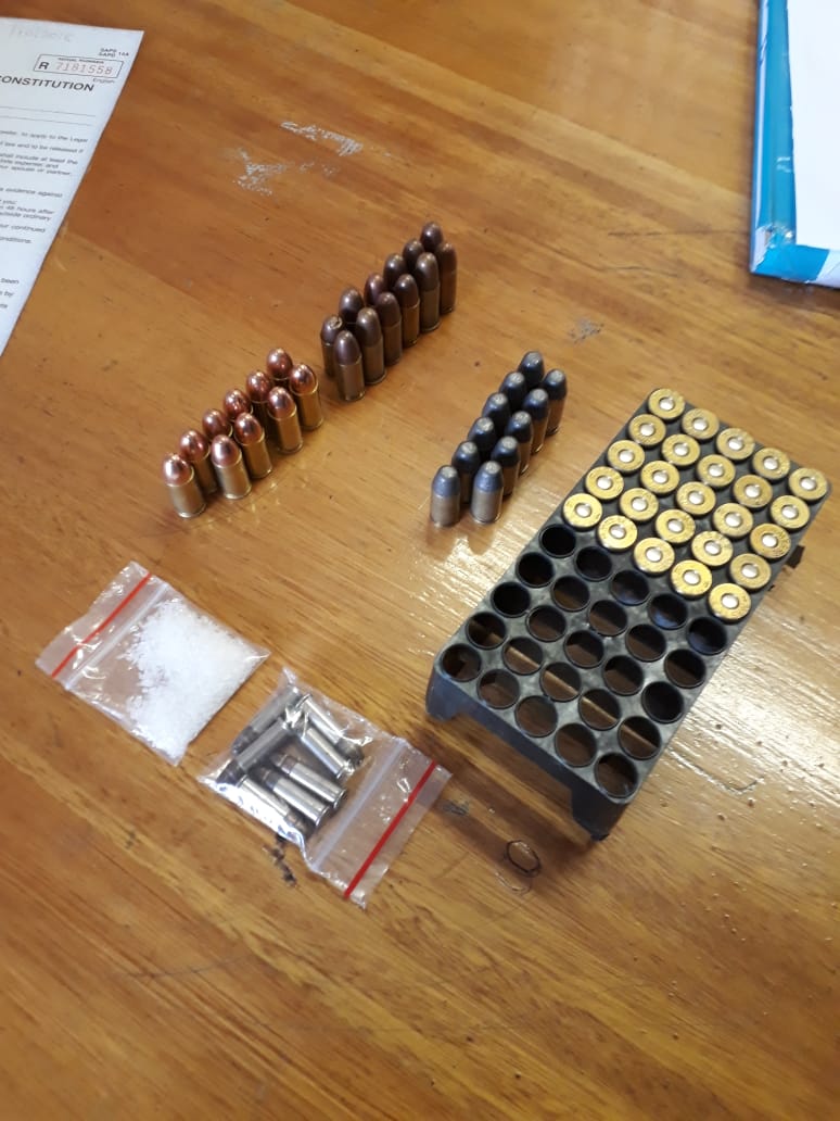 A 20 year old suspect arrested for possession of ammunition and tik in Kensington