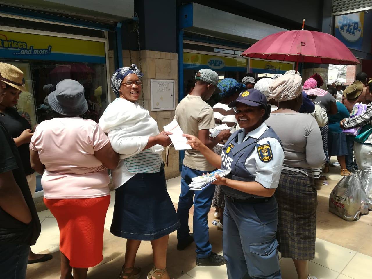 Sterkspruit police embarked on a banking safety and general crime prevention tips awareness campaign