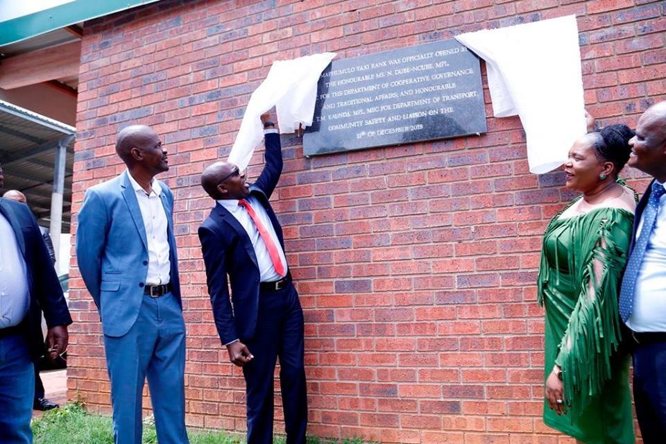 MEC Kaunda officially opens multi-million Rand Taxi Rank