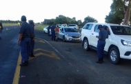 A cross border roadblock was conducted on the N18 road by SAPS